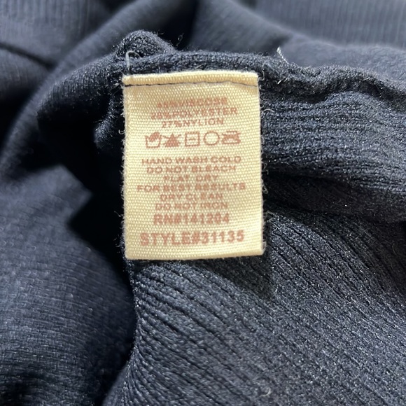 🆕Sweater Dress Dolman Sleeve Boat Neck Navy Belted Waist S, M & L Available - Picture 7 of 7